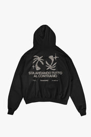 Hoodie "SAMURAIJAYxBASEDODICI" TuttoSbagliato Black/Glitter - BASEDODICI®