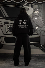Hoodie "SAMURAIJAYxBASEDODICI" TuttoSbagliato Black/Glitter - BASEDODICI®