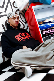 Hoodie "SAMURAIJAYxBASEDODICI" TuttoSbagliato Black/Red - BASEDODICI®