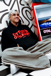Hoodie "SAMURAIJAYxBASEDODICI" TuttoSbagliato Black/Red - BASEDODICI®