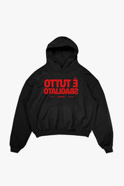 Hoodie "SAMURAIJAYxBASEDODICI" TuttoSbagliato Black/Red - BASEDODICI®