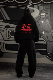 Hoodie "SAMURAIJAYxBASEDODICI" TuttoSbagliato Black/Red - BASEDODICI®