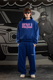 Hoodie "SAMURAIJAYxBASEDODICI" TuttoSbagliato Blue/Pink - BASEDODICI®