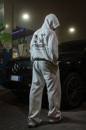 Hoodie "SAMURAIJAYxBASEDODICI" TuttoSbagliato Grey/Black - BASEDODICI®