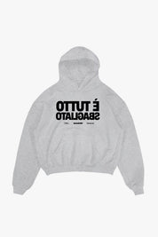 Hoodie "SAMURAIJAYxBASEDODICI" TuttoSbagliato Grey/Black - BASEDODICI®
