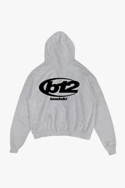 Hoodie "TEAM012" Back 12 AshGrey/Black - BASEDODICI®