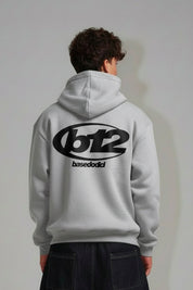 Hoodie "TEAM012" Back 12 AshGrey/Black - BASEDODICI®