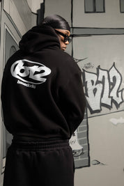 Hoodie "TEAM012" Back 12 Black/White - BASEDODICI®