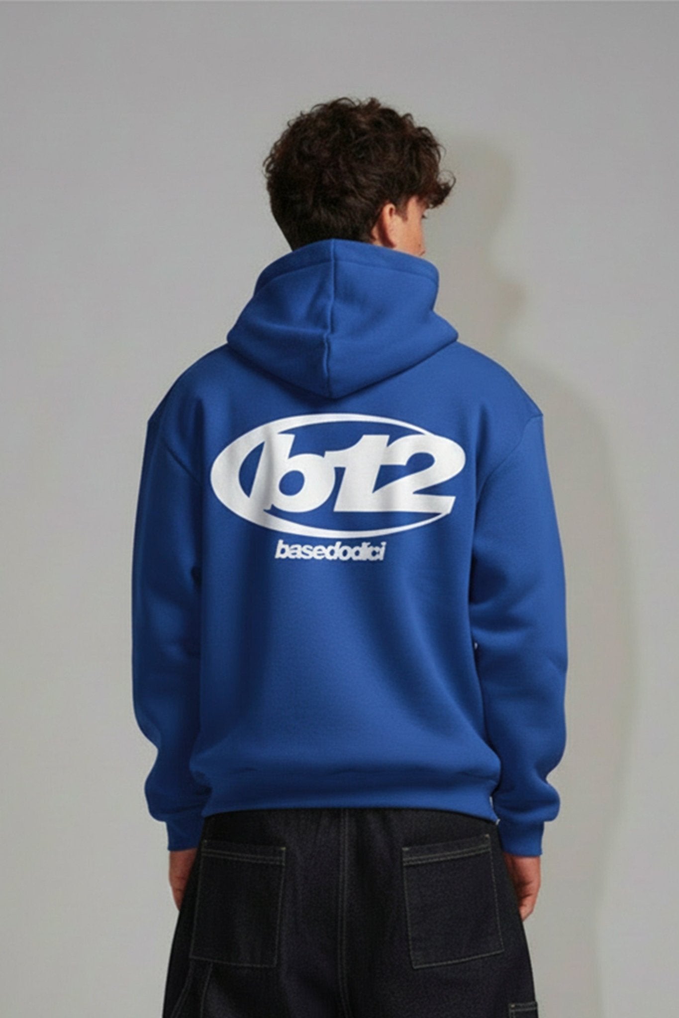 Hoodie "TEAM012" Back 12 Blue/White - BASEDODICI®