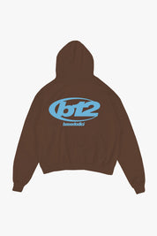 Hoodie "TEAM012" Back 12 Brown/Azure - BASEDODICI®