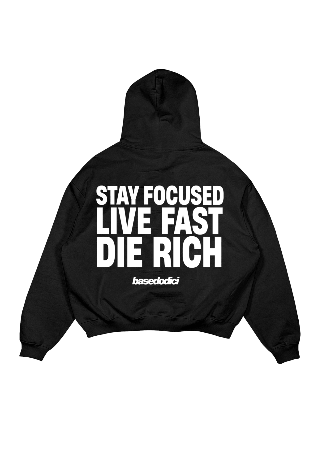 Hoodie “THECRUISE” StayFocused Black - BASEDODICI®