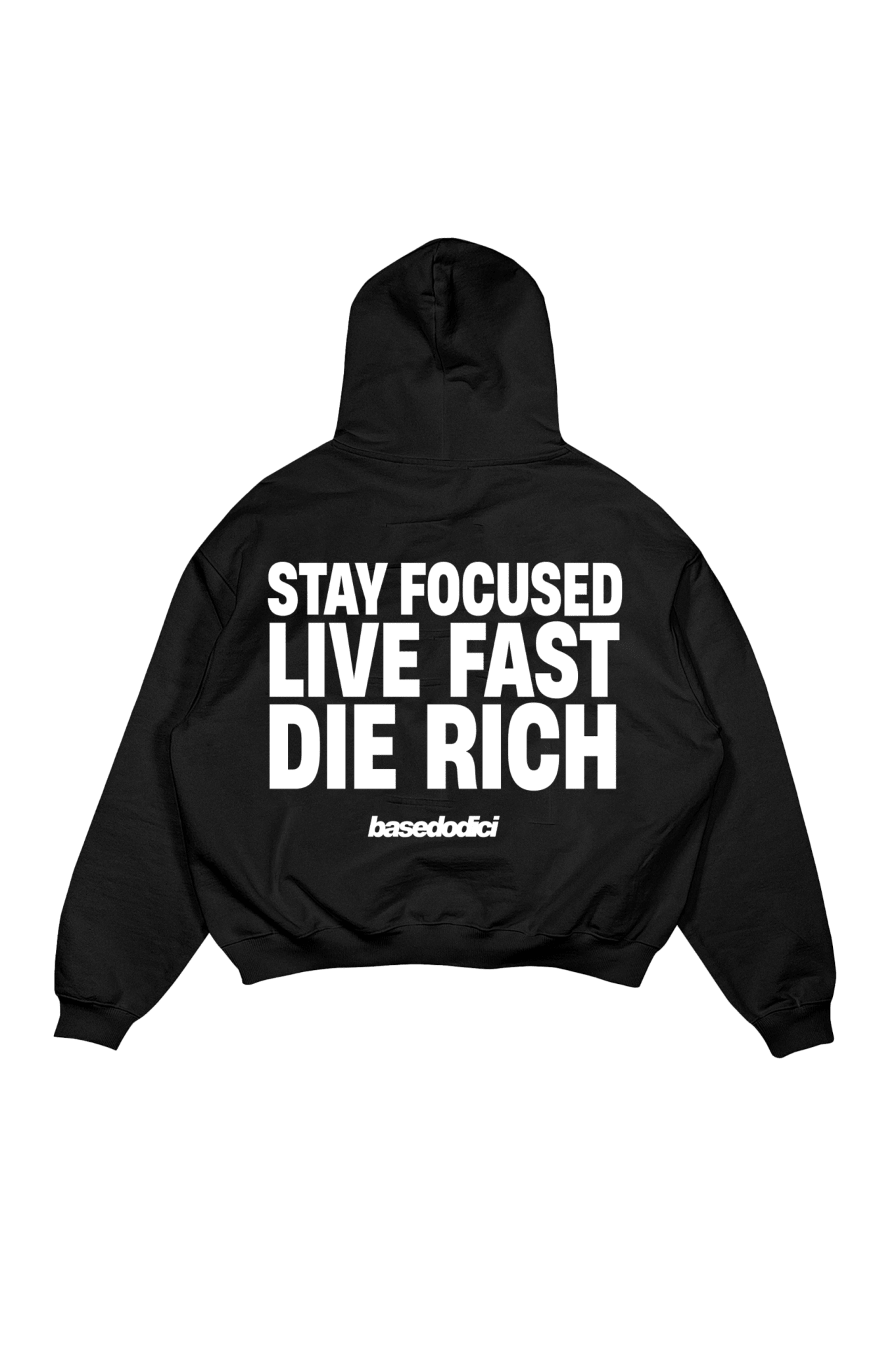 Hoodie “THECRUISE” StayFocused Black - BASEDODICI®