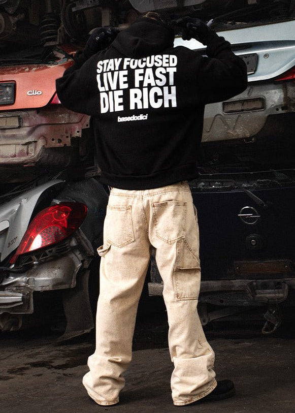 Hoodie “THECRUISE” StayFocused Black - BASEDODICI®