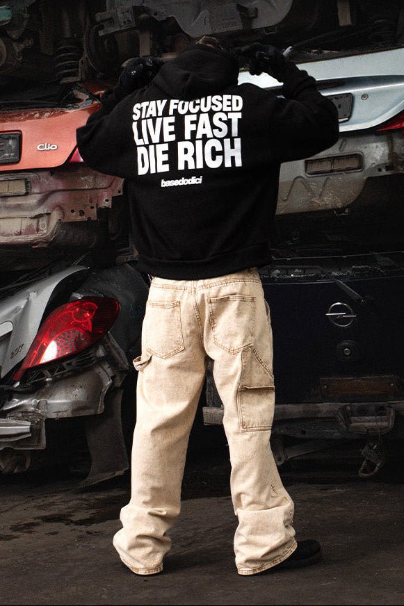 Hoodie “THECRUISE” StayFocused Black - BASEDODICI®