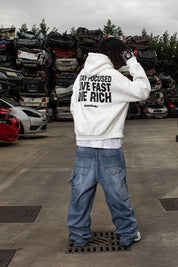 Hoodie “THECRUISE” StayFocused White - BASEDODICI®