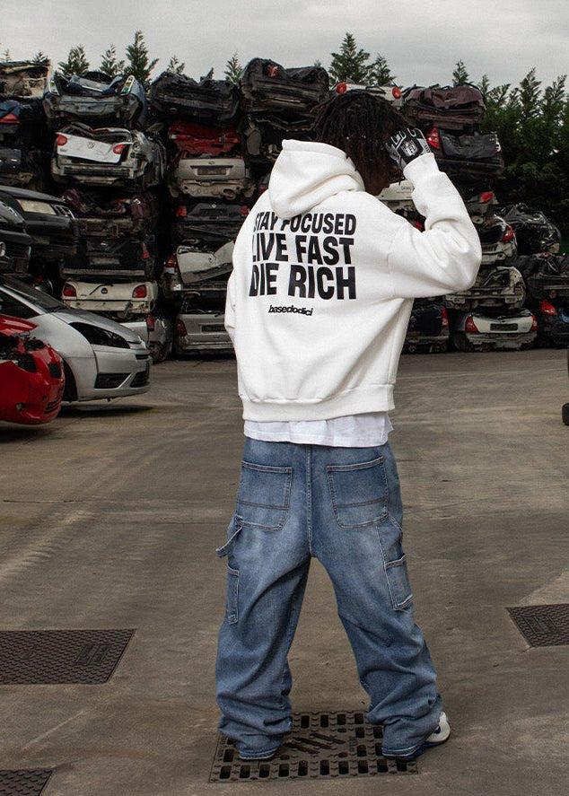 Hoodie “THECRUISE” StayFocused White - BASEDODICI®