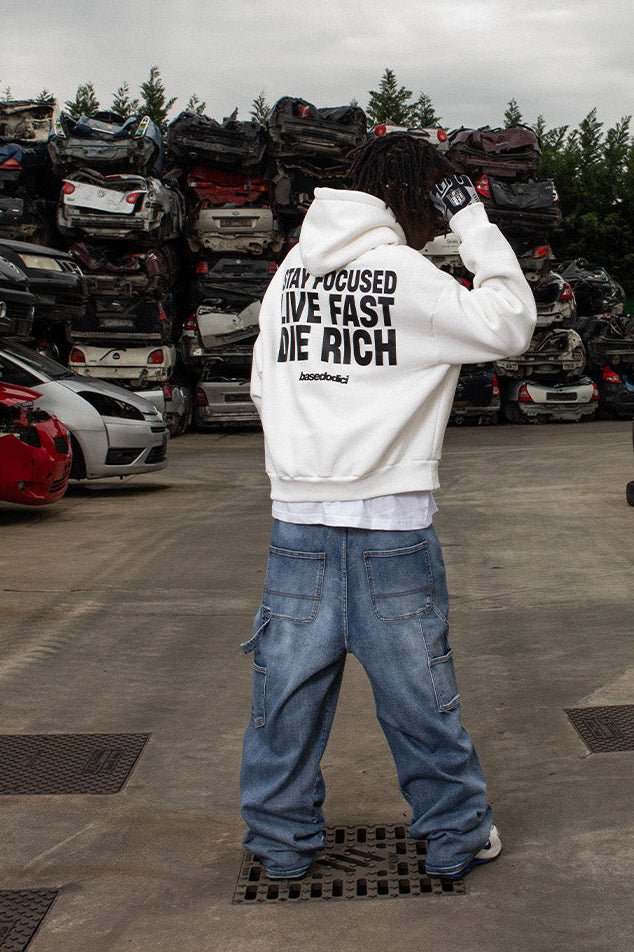 Hoodie “THECRUISE” StayFocused White - BASEDODICI®