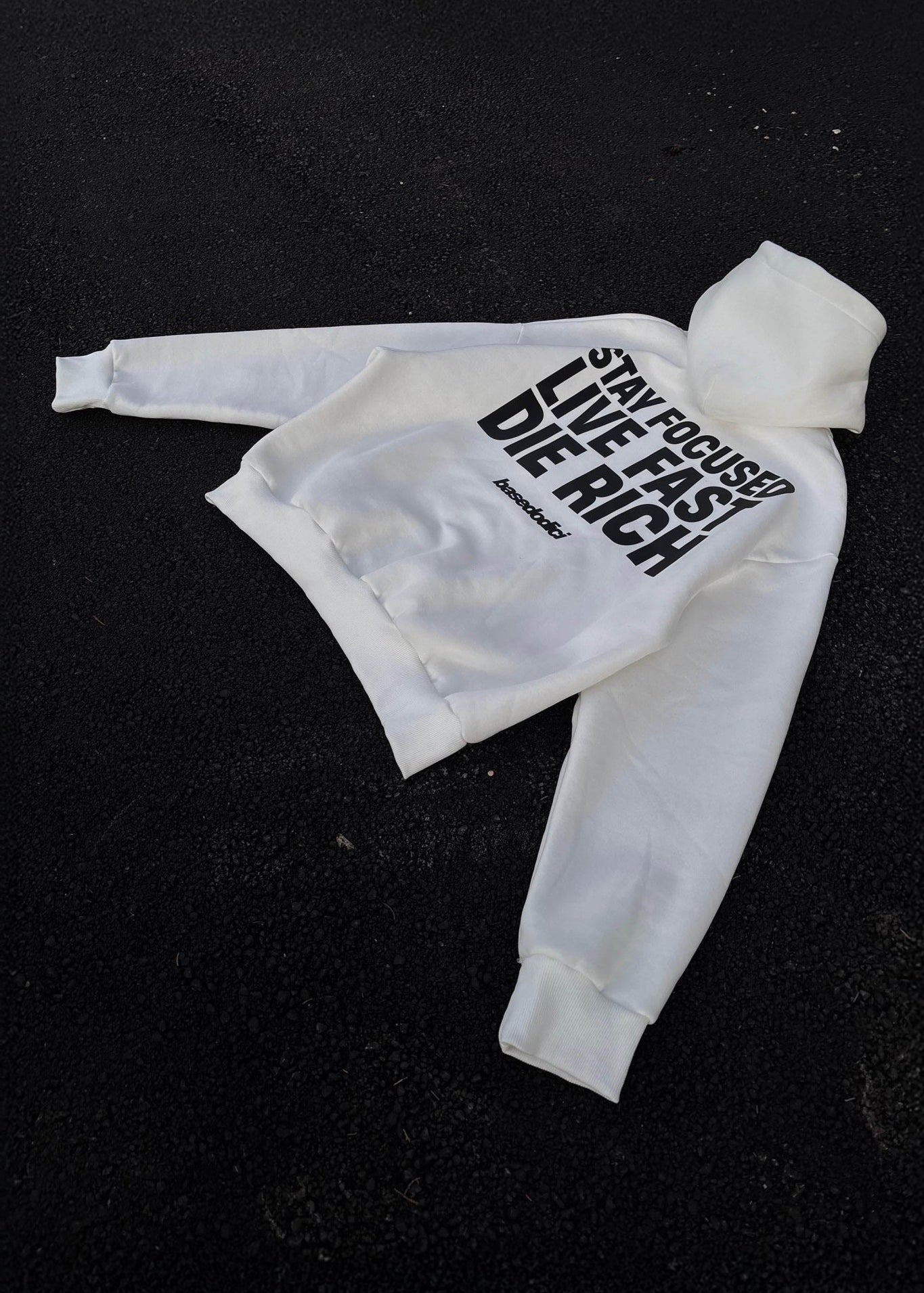 Hoodie “THECRUISE” StayFocused White - BASEDODICI®