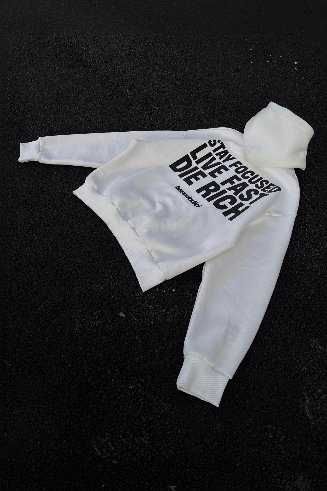 Hoodie “THECRUISE” StayFocused White - BASEDODICI®