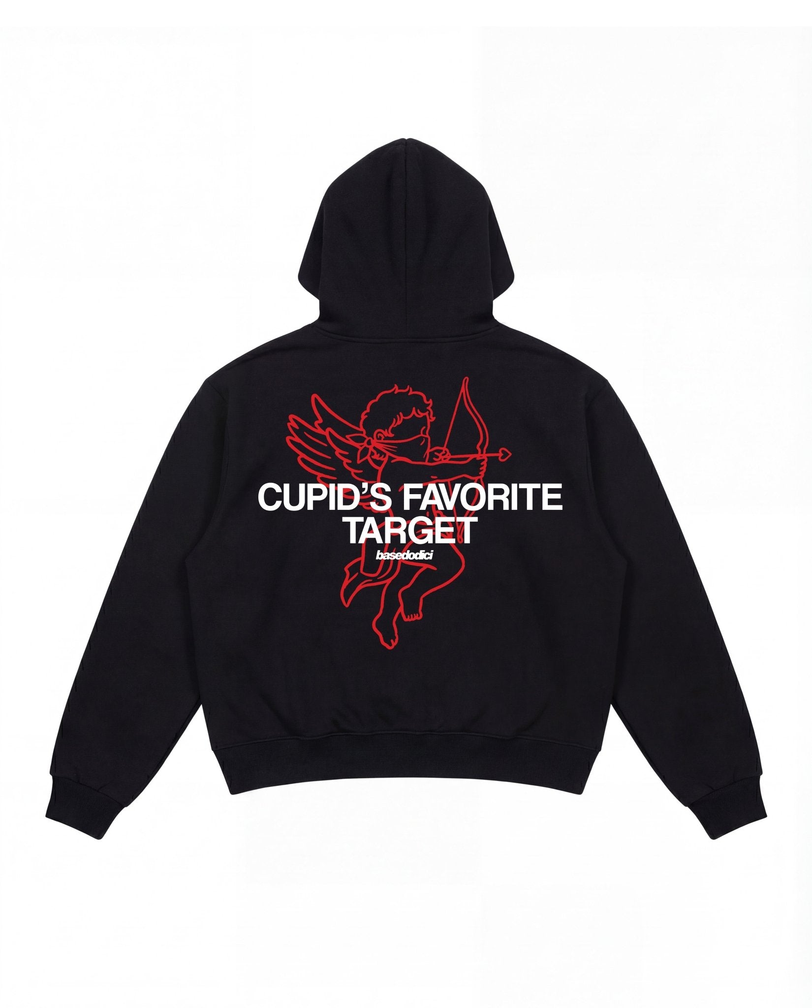 Hoodie "VALENTINE" Cupid Black - BASEDODICI®