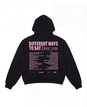 Hoodie "VALENTINE" iLoveYou Black - BASEDODICI®