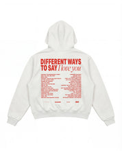 Hoodie "VALENTINE" iLoveYou White - BASEDODICI®