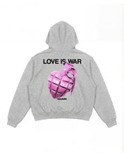 Hoodie "VALENTINE" LoveIsWar AshGrey - BASEDODICI®