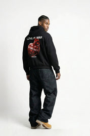 Hoodie "VALENTINE" LoveIsWar Black - BASEDODICI®