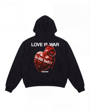 Hoodie "VALENTINE" LoveIsWar Black - BASEDODICI®