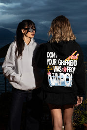 Hoodie “WISHYOUR” Girlfriend Black/Multi - BASEDODICI®