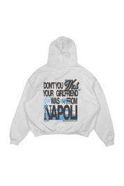 Hoodie “WISHYOUR” Girlfriend White - BASEDODICI®