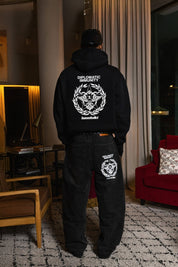 Hoodie "WORLD TOUR" Diplomatic Immunity Black - BASEDODICI®