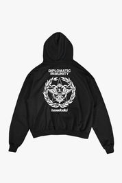 Hoodie "WORLD TOUR" Diplomatic Immunity Black - BASEDODICI®