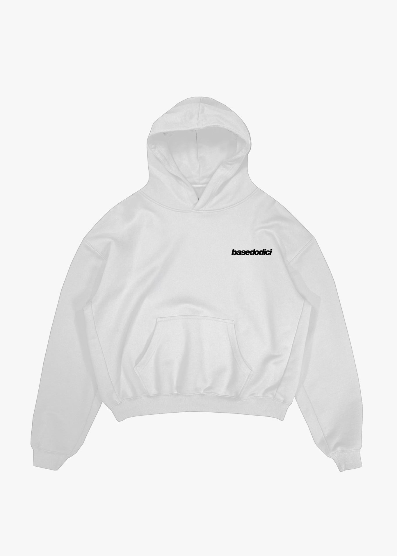 Hoodie "WORLD TOUR" Italian Rich White - BASEDODICI®