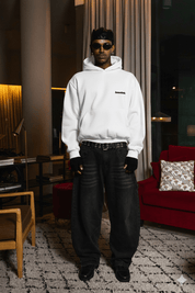 Hoodie "WORLD TOUR" Italian Rich White - BASEDODICI®