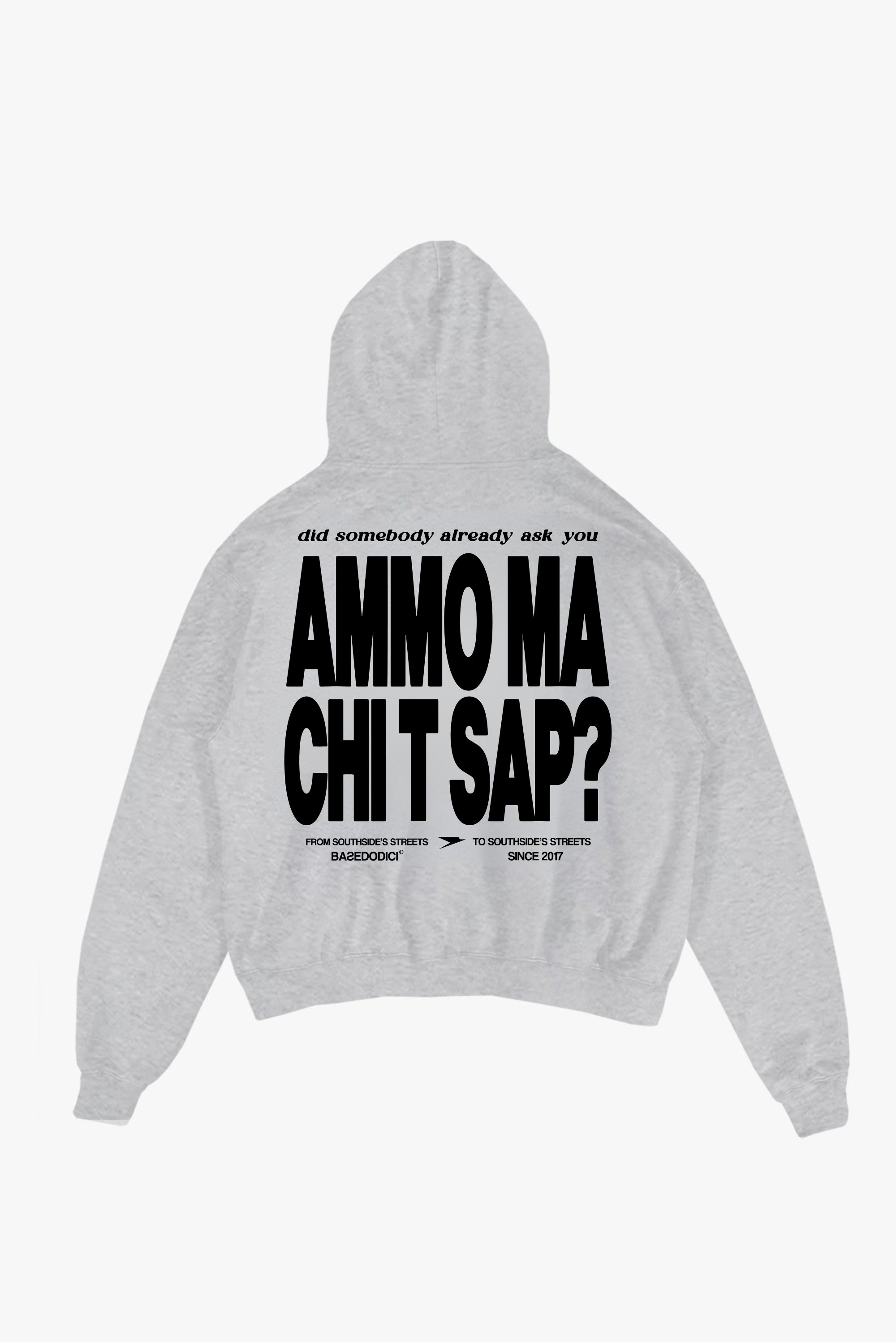 Hoodie "AMMO COUTURE" CHI'T'SAP AshGrey