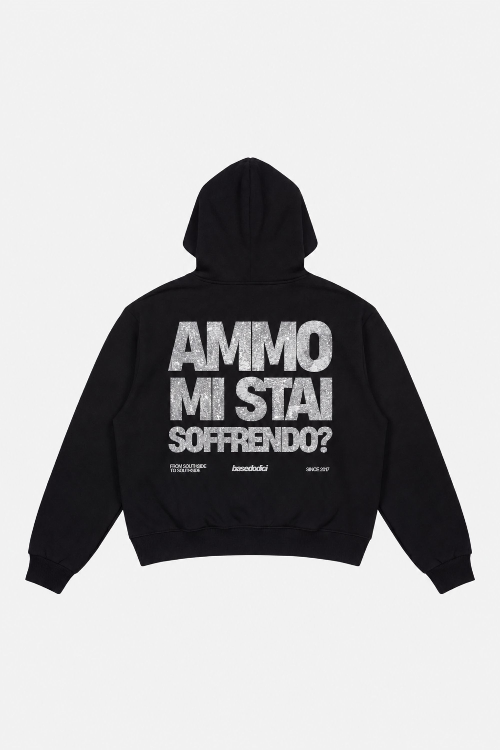 Hoodie "AMMO" MiStaiSoffrendo Black/Glitter