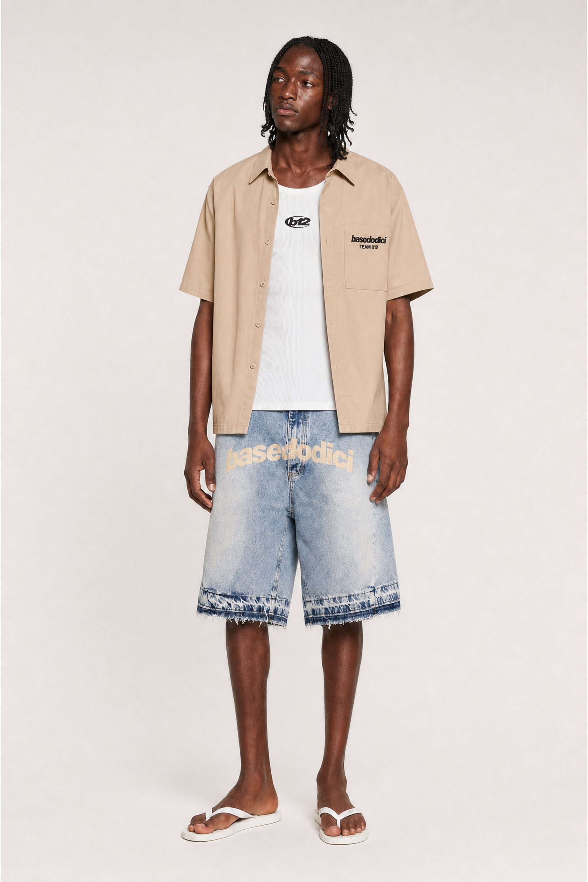 Shirt "TEAM012" BackLogo Beige