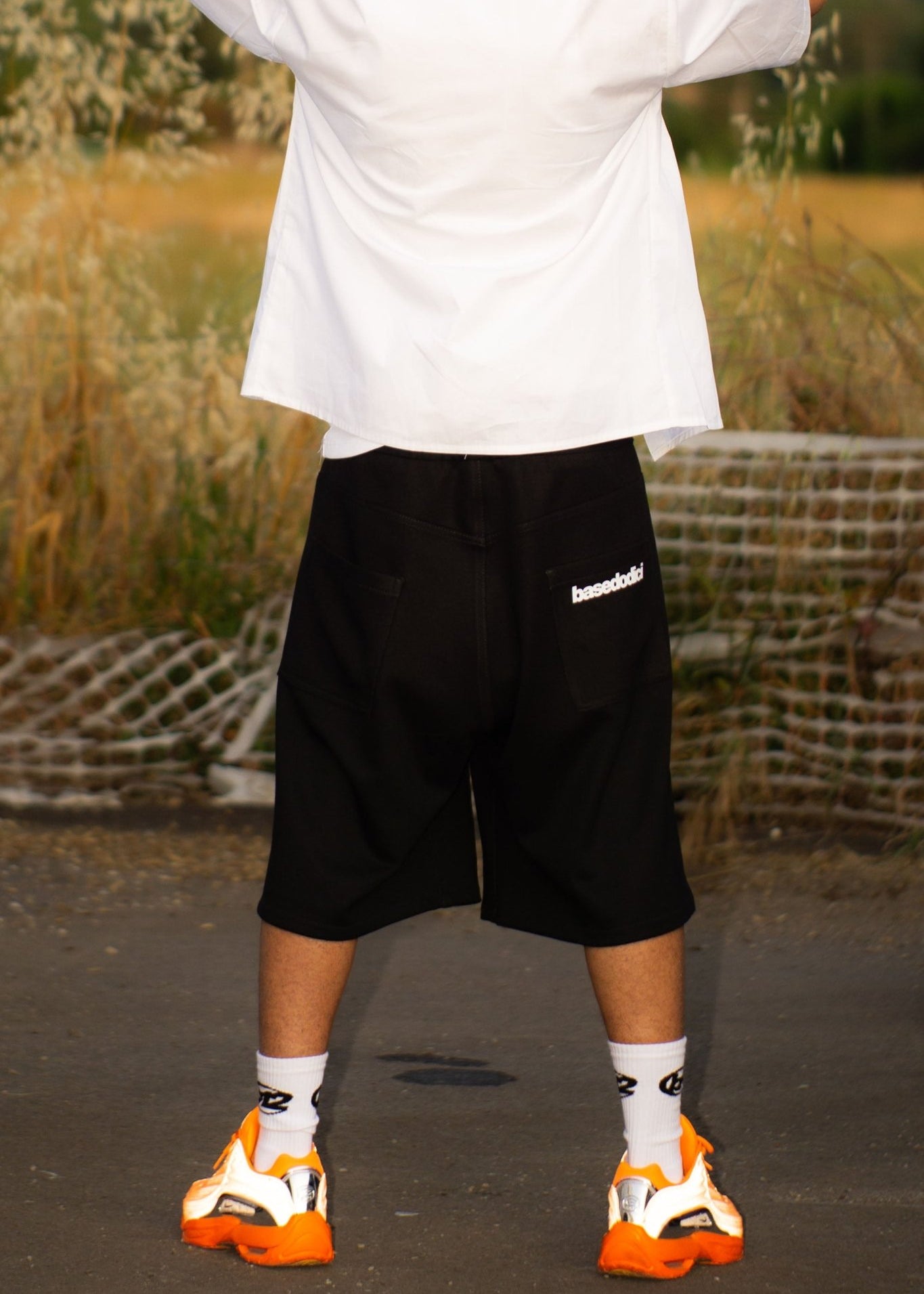 Jorts Comfy “LIVE FAST” Logo Black - BASEDODICI®