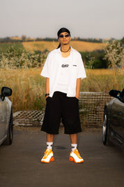 Jorts Comfy “LIVE FAST” Logo Black - BASEDODICI®