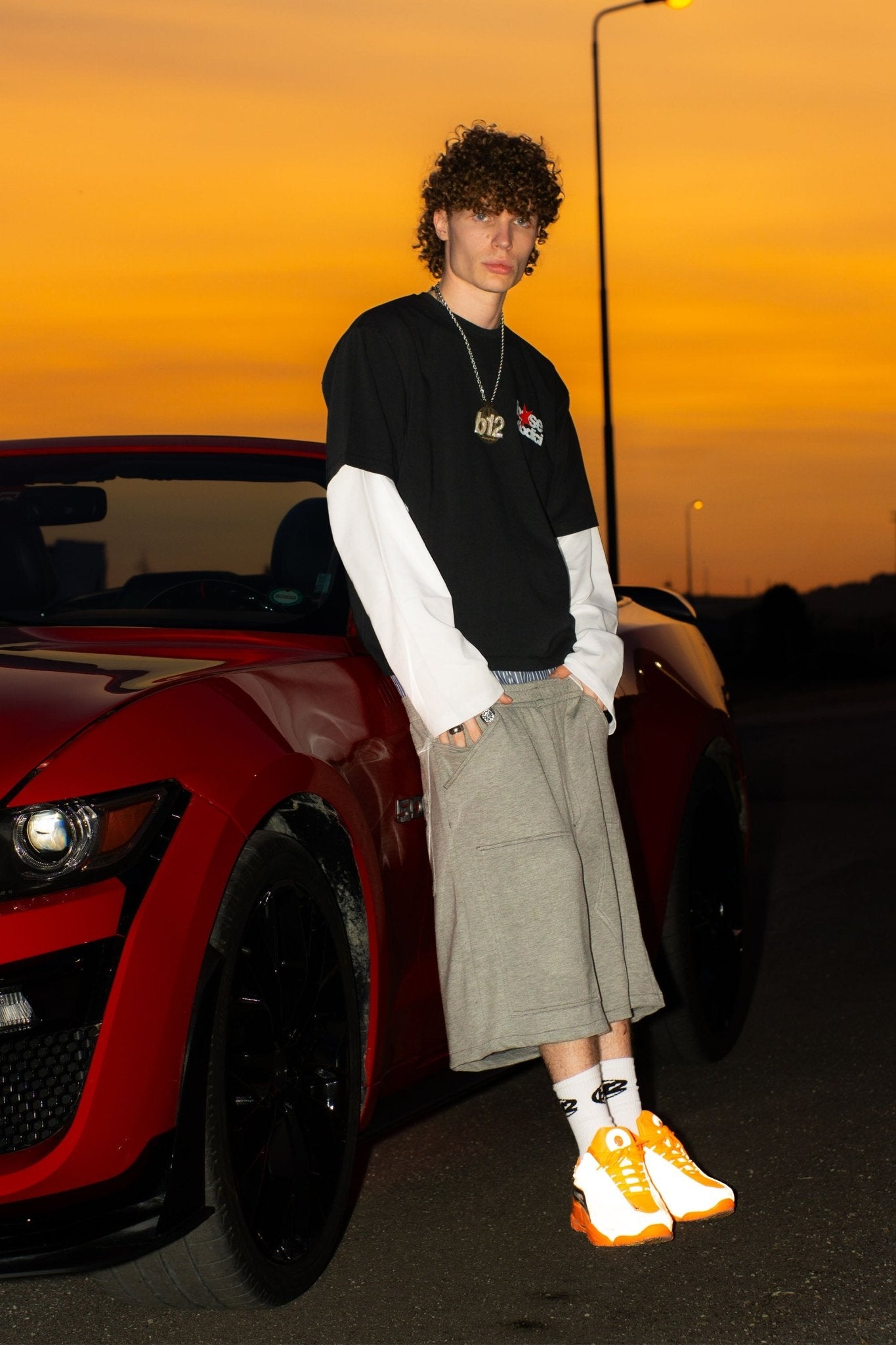 Jorts Comfy “LIVE FAST” Logo Grey - BASEDODICI®