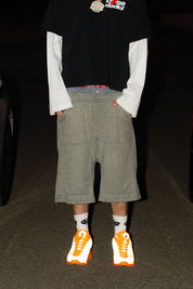 Jorts Comfy “LIVE FAST” Logo Grey - BASEDODICI®