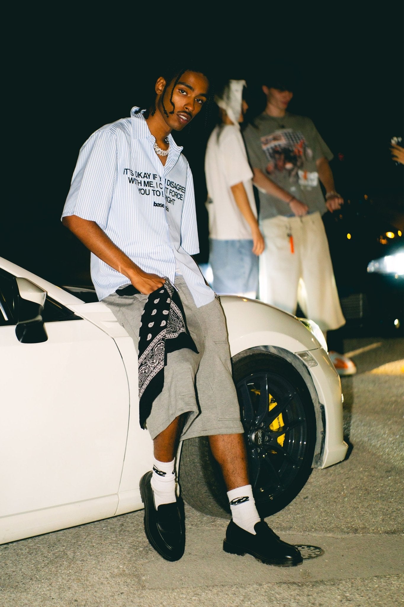 Jorts Comfy “LIVE FAST” Logo Grey - BASEDODICI®