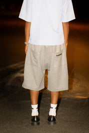 Jorts Comfy “LIVE FAST” Logo Grey - BASEDODICI®