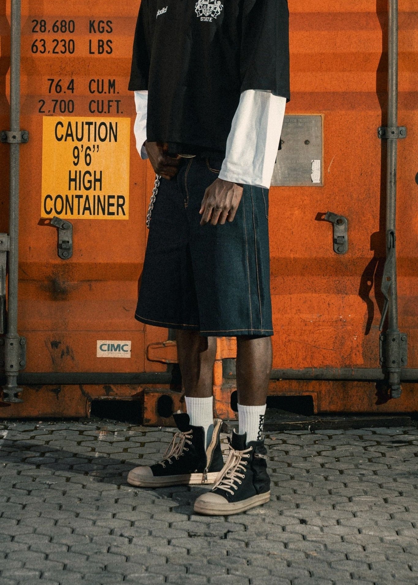 Jorts "LAST DELIVERY" Dark Blue - BASEDODICI®