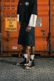 Jorts "LAST DELIVERY" Dark Blue - BASEDODICI®