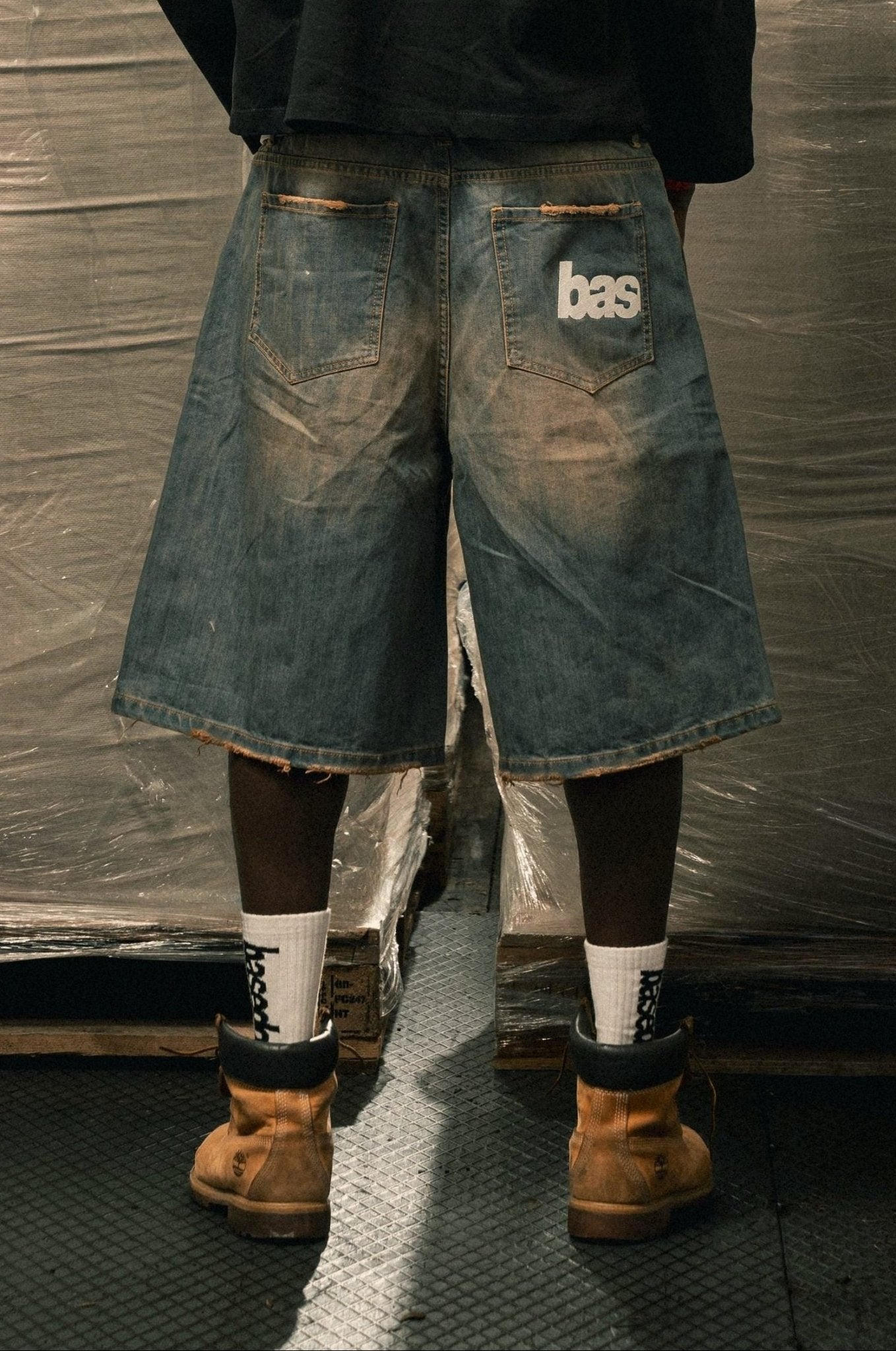 Jorts "LAST DELIVERY" Mid Blue - BASEDODICI®