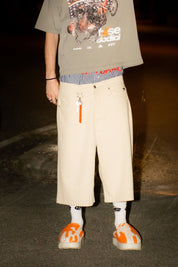 Jorts “LIVE FAST” B12 Cream - BASEDODICI®