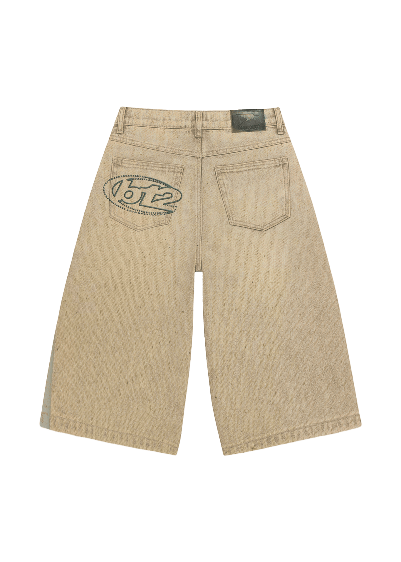 Jorts “LIVE FAST” B12 Cream - BASEDODICI®