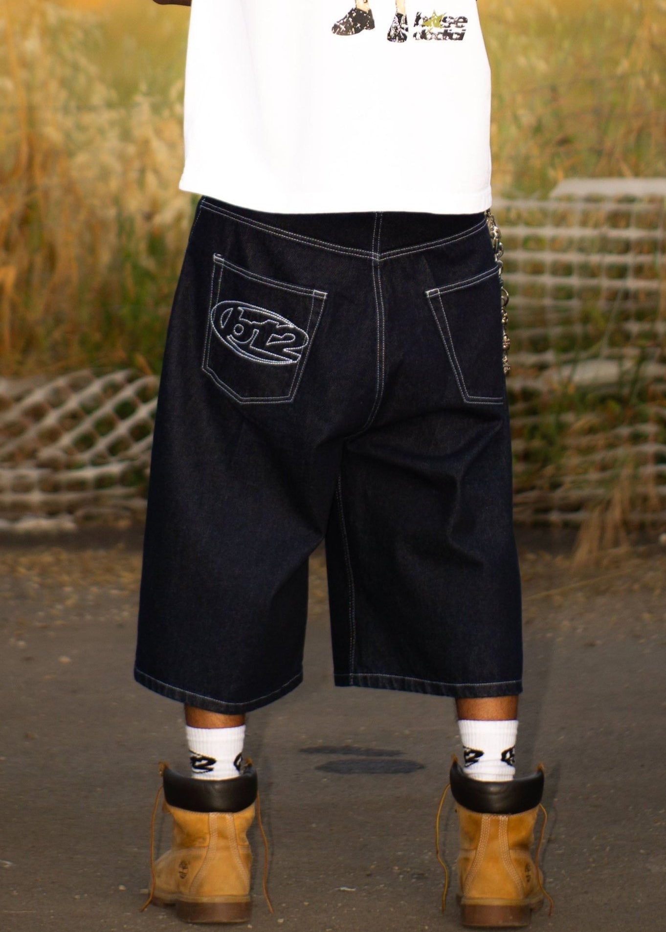 Jorts “LIVE FAST” B12 Denim Raw - BASEDODICI®
